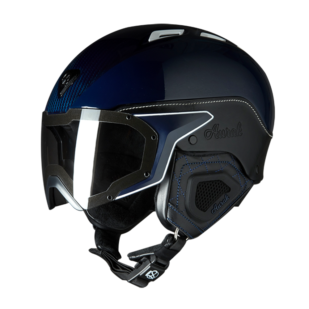 Falcon B Skihelm – Blauer Carbon