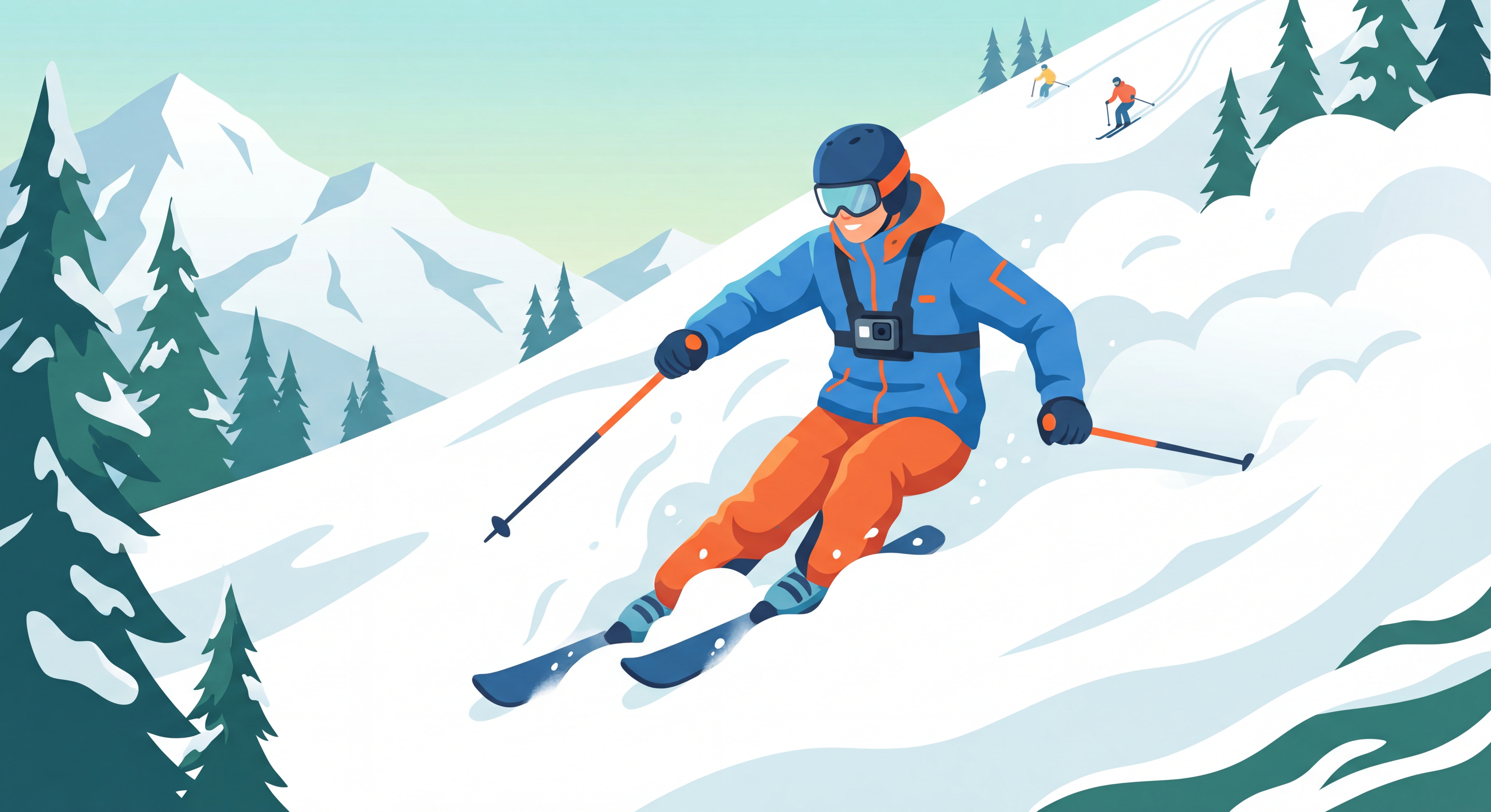 Gopro au ski, caméra embarquée au ski